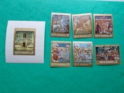 Rumunia 2992-7+bl 92 Freski cerkiewne **