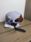Kask Narciarski Uvex Rocket Jr Visor  Cool Lavender Abstract Mat  51-55 S