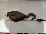 Zblocze linowe Bloczek Zawiesie Wciągarka ręczna PRL