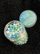 Szklane koraliki Avec do robienia biżuterii bransoletek zielone perłowe 