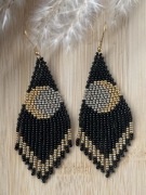 Kolczyki z japońskich koralików.