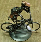 Kolarz Rowerzysta Figurka z metalu Prezent