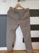 Massimo Dutti Slim Fit – piaskowe chinosy/casual-smart (EU 38 ok. 175/78A)