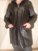 Skórzany płaszcz rozm S/M