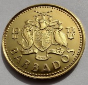 BARBADOS 5 Cents 1973 Lustrzanka MENNICZA