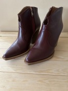 Botki bordowe Polanski 