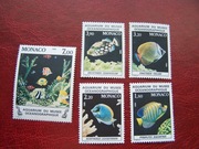 Monako 1985 MNH Mi. 1704/08 Fauna Ryby