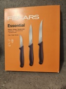 FISKARS ESSENTIAL ZESTAW KOMPLET 3 NOŻY KUCHENNYCH 7CM 11CM 12CM OSTRE