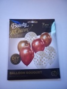 HIT! Bukiet balonowy złoto-miedziany 7 szt