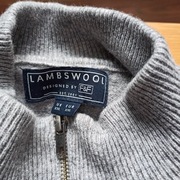 Sweter z półgolfem na zamek, z wełny jagnięcej rozm XXL