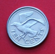 10  Centów  1998  r -     Barbados    Mewa   stan !!!