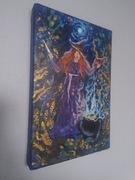 Malarstwo tradycyjne fantasy "Czarodziejka" Agnieszki Orleańskiej