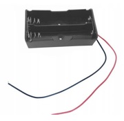 Koszyk zasobnik na akumulator 2x 18650 3,7V Li-Ion  poł. równoległe z przew