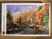 Puzzle Trefl 1500 elementów - Chatka nad jeziorem