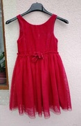 sukienka czerwona 116 h&m  wesele lato Mikołajki 