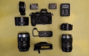Nikon Z 50 adapter ftz 2 obiektywy 23mm f 1.2 75mm f1.2 baterie ładowarki 