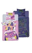 Pościel Play Game Pad Gamer Różowa 160x200+70x80 Bawełna 100%