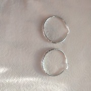 Kolczyki srebrne dwa duże 