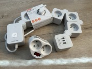 Elastyczna listwa zasilająca Hykker, 5 gniazd, 2 x USB-A, 1 x USB-C