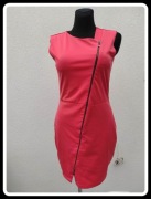 Sukienka koralowa rozpinana na całej długości 38 M