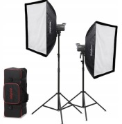Zestaw 2x Godox Litemons LA200D K2 + akcesoria NOWY !!!