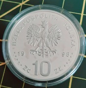 10zł. Srebro. Zygmunt III Waza. 1998r.