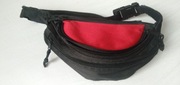 nerka saszetka torba biodrowa na pasek czarno-czerwona 75-100 cm