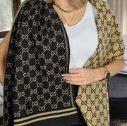 Szal zimowy dwustronny Gucci szeroki damski 