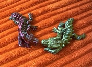 Breloczki wielokolorowe jaszczurki 3D