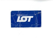 LOT - chusteczka odświeżająca z samolotu