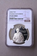 USA 1 dolar 2004 P " Edison "  NGC  PF68 C  /Top Pop/