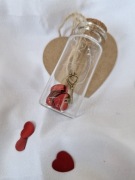 Walentynki, klucz do serca, Romantyczna buteleczka z kluczem do serca