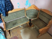 Stary Narożnik Drewniany Z Obiciem Idealny Na Działkę TANIO!!