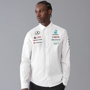 Koszula z Długim Rękawem Mercedes F1 Biała - L