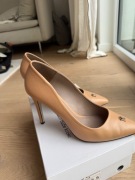 7Mil czółenka, szpilki nude, beżowe 38 