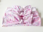 Opaska z kokardą syrenka wiosenna dla dziewczynek