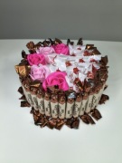 Tort Słodyczy 19 cm Kosz Prezentowy Zestaw Słodyczy  Urodziny imieniny