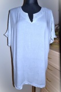161^  elegancka bluzka tunika z wiskozy mgiełka _50/52