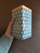 Puszka metalowa pojemnik na mąkę cukier