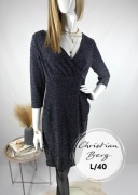 Sukienka Christian Berg Cocktail L 40 kopertowa elegancka na imprezę