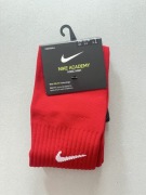 Nike Academy Knee High skarpety piłkarskie DRI-FIT czerwone EU 34-38