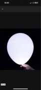 Balony świecące LED białe 5 sztuk