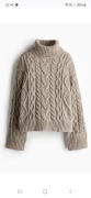 H&m sweter warkocze golf xs 