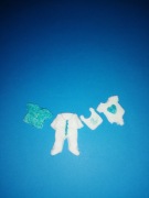 Ozdoba na tort, masa cukrowa, chrzest, roczek, buciki