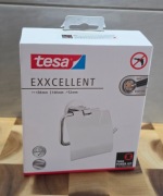 Ścienny uchwyt na papier toaletowy Tesa EXXCELENT z pokrywką