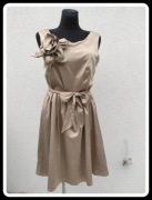 Sukienka VILA cappucino rozmiar 40 L z paskiem