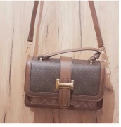 Mała torebka crossbody vintage retro ekoskóra PU 21x14 cm
