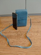 Torebka etui na telefon z kieszonkami turkusowa, praktyczna, jak nowa