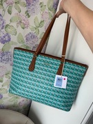 Torebka damska shopperka duża Liu Jo kolorowa niebieski wzory