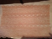 Koronka na tort,różowa